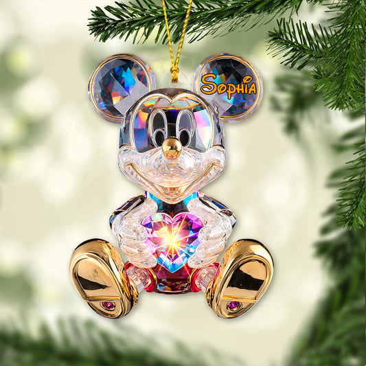 Merry Christmas - Personalized Mouse Ornament