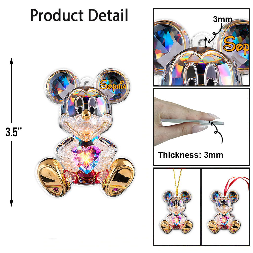 Merry Christmas - Personalized Mouse Ornament