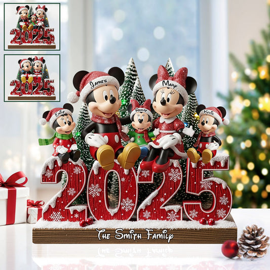 Magic Family - Personalized Mouse Custom Shaped Acrylic Plaque
