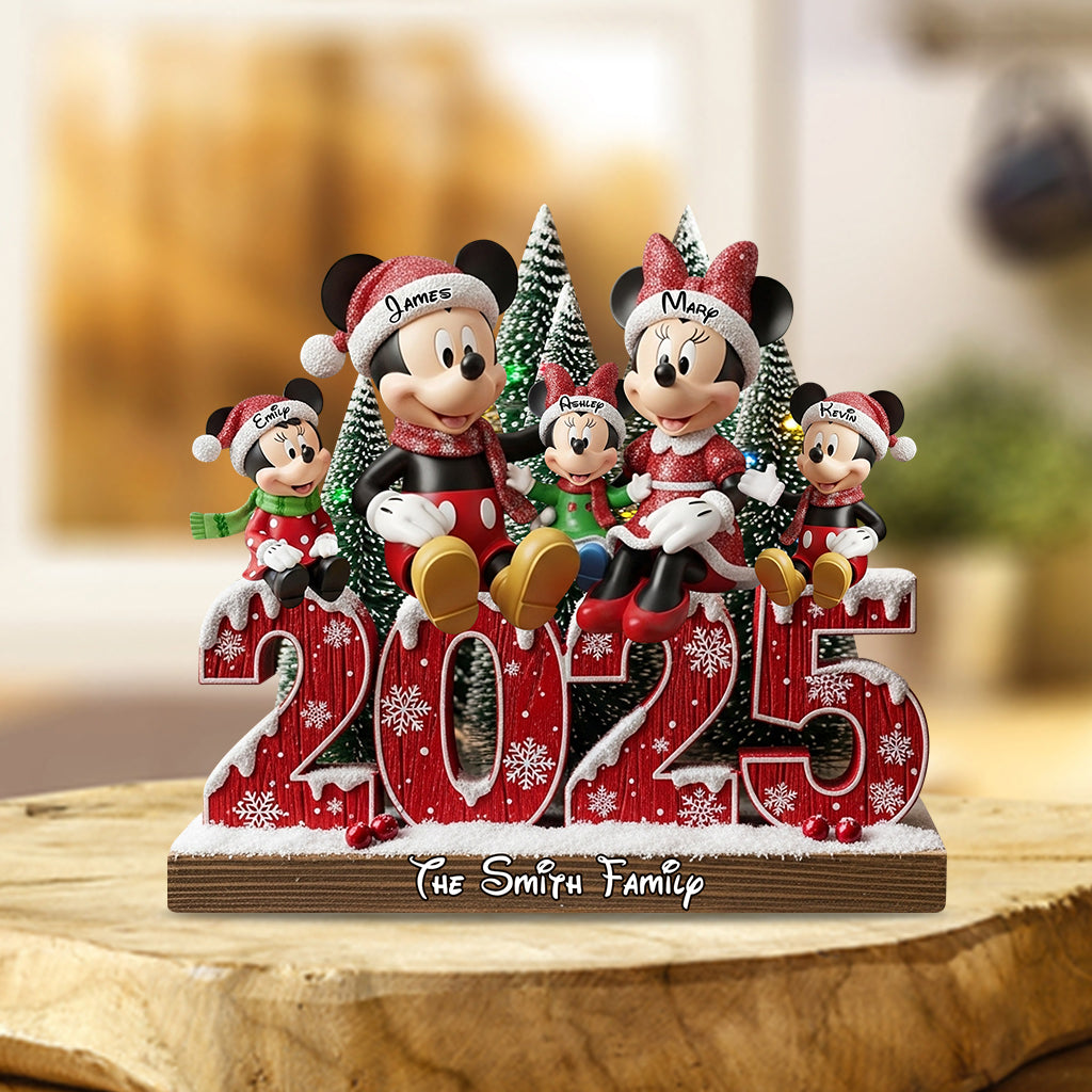 Magic Family - Personalized Mouse Custom Shaped Acrylic Plaque