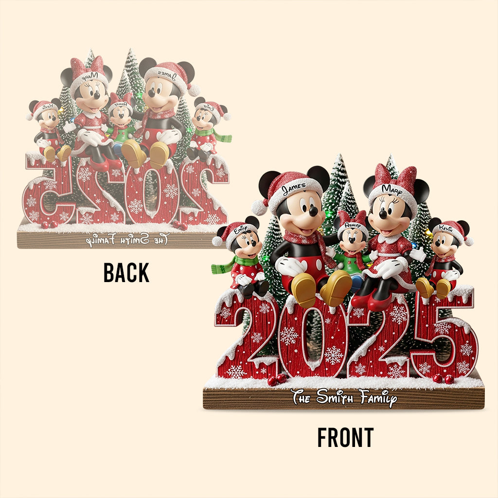 Magic Family - Personalized Mouse Custom Shaped Acrylic Plaque