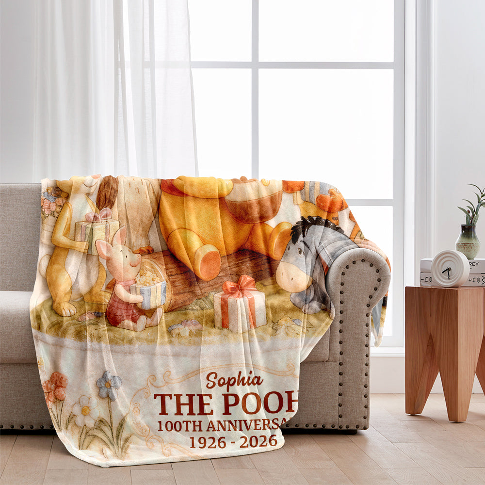 Honey Bear & Friends 100th Anniversary - Personalized Mouse Blanket