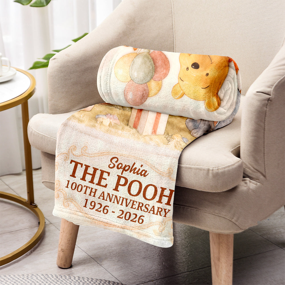 Honey Bear & Friends 100th Anniversary - Personalized Mouse Blanket
