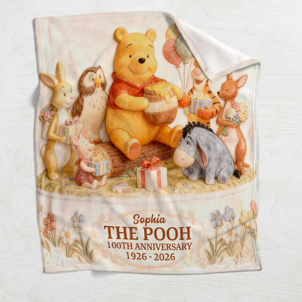 Honey Bear & Friends 100th Anniversary - Personalized Mouse Blanket