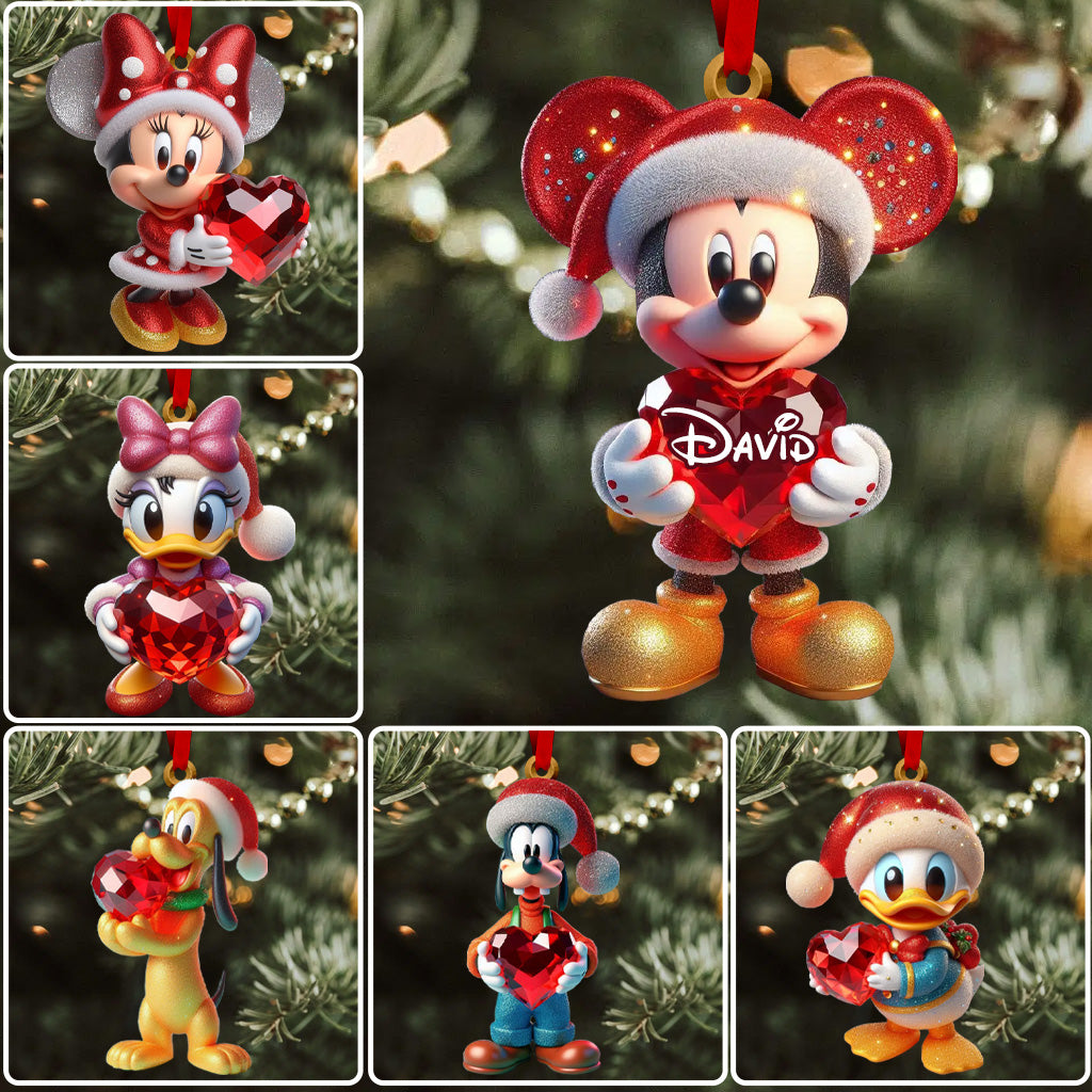 Merry Christmas - Personalized Mouse Ornament