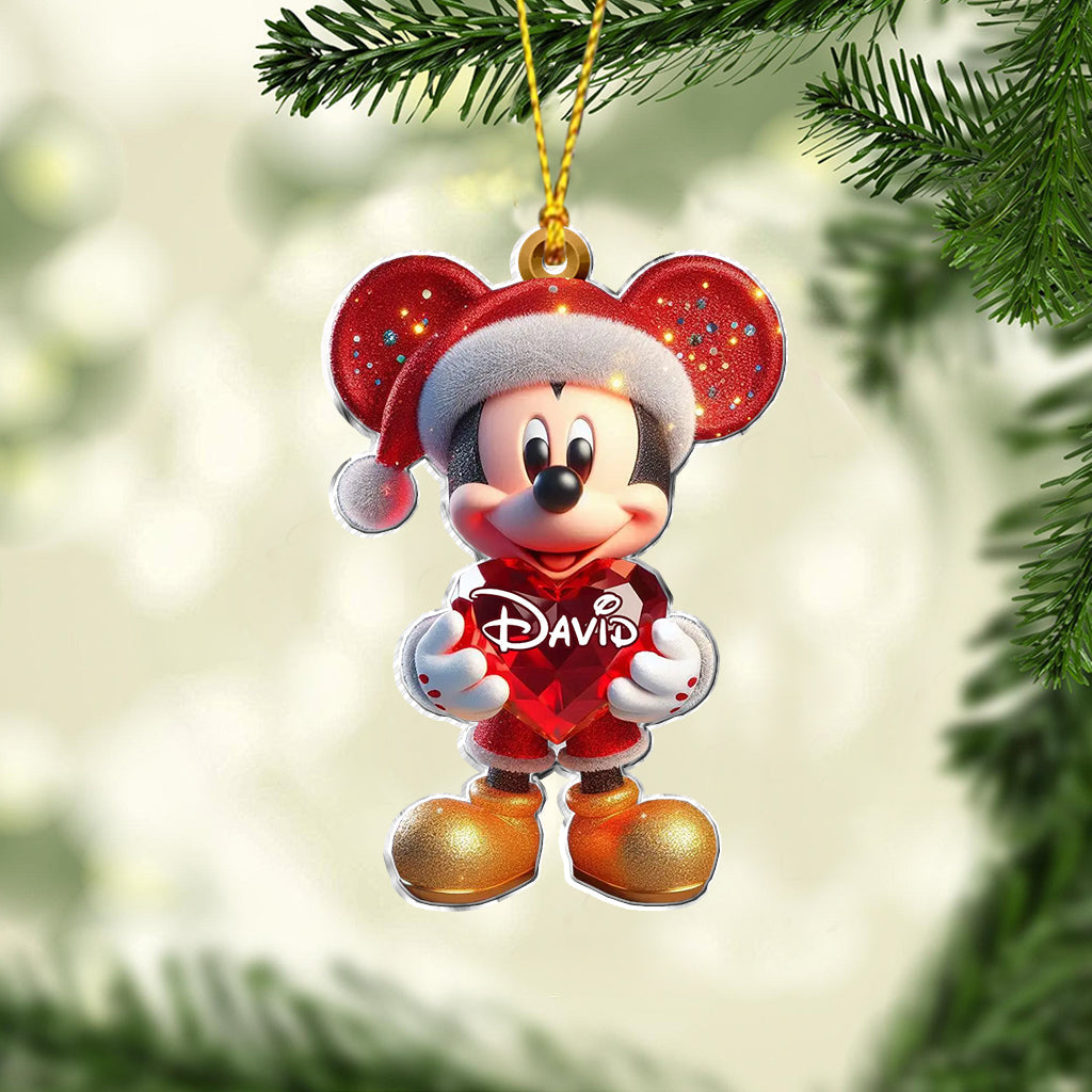 Merry Christmas - Personalized Mouse Ornament