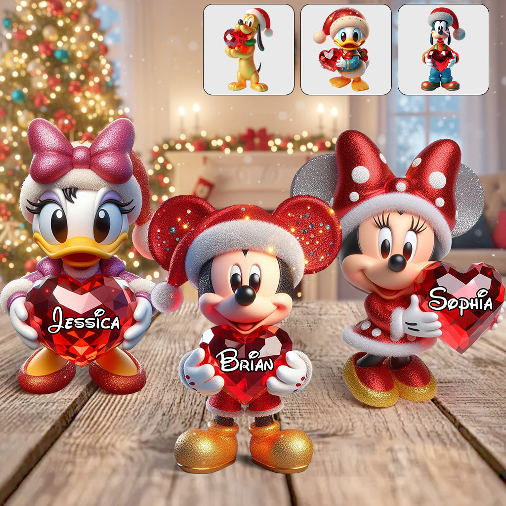 Merry Christmas - Personalized Mouse Custom Shaped Acrylic Plaque