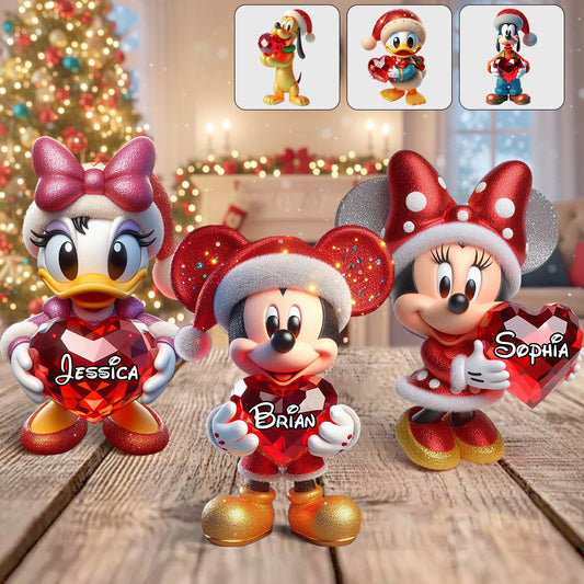 Merry Christmas - Personalized Mouse Custom Shaped Acrylic Plaque