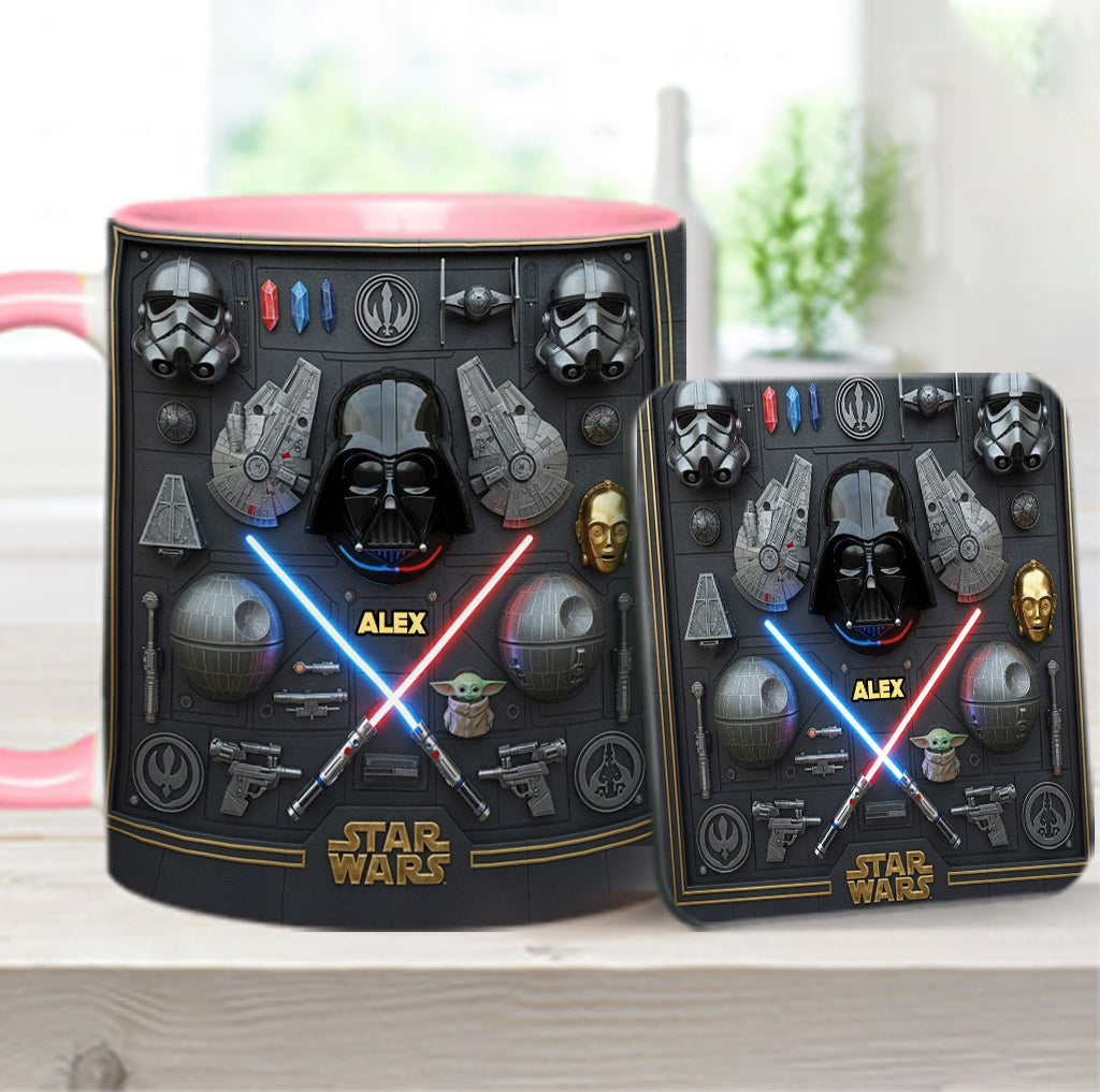The Galaxy - Personalized The Force Accent Mug