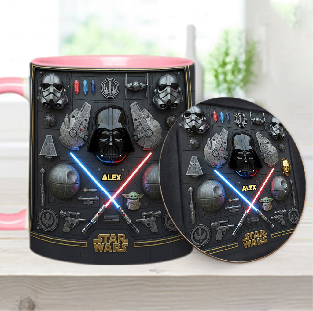 The Galaxy - Personalized The Force Accent Mug