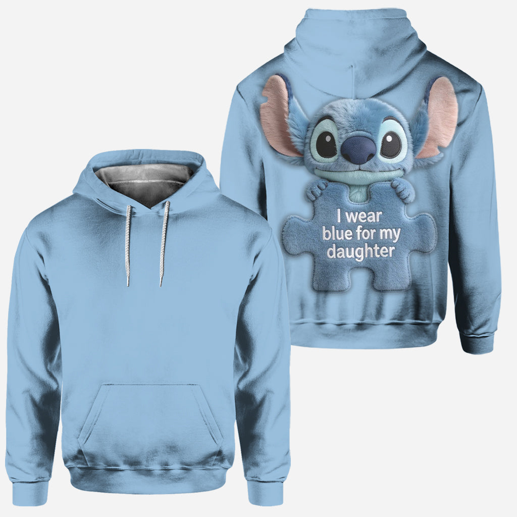 I Wear Blue - Personalized Autism Awareness Hoodie and Leggings