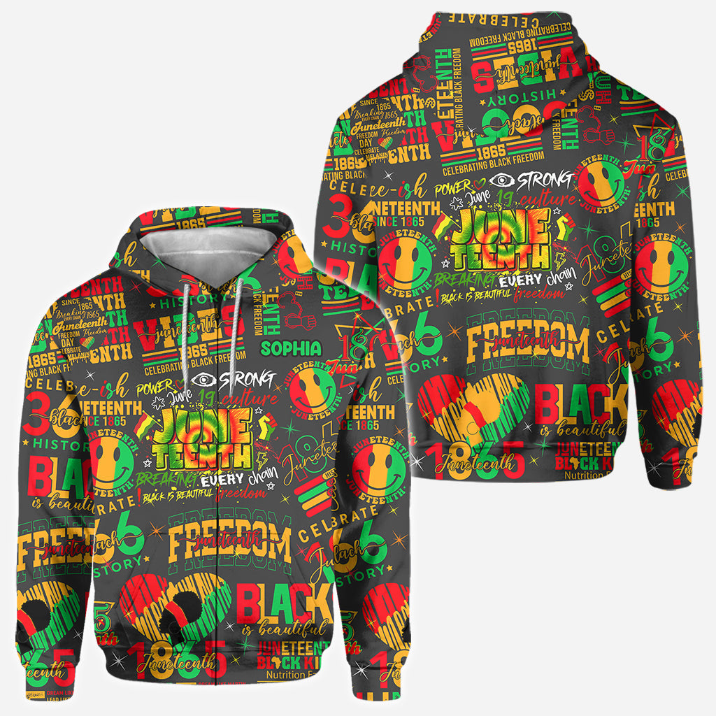 Juneteenth 1865 - Personalized African American All Over Shirt