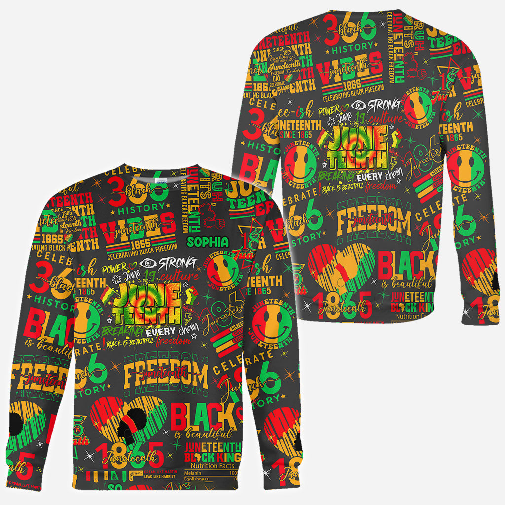 Juneteenth 1865 - Personalized African American All Over Shirt