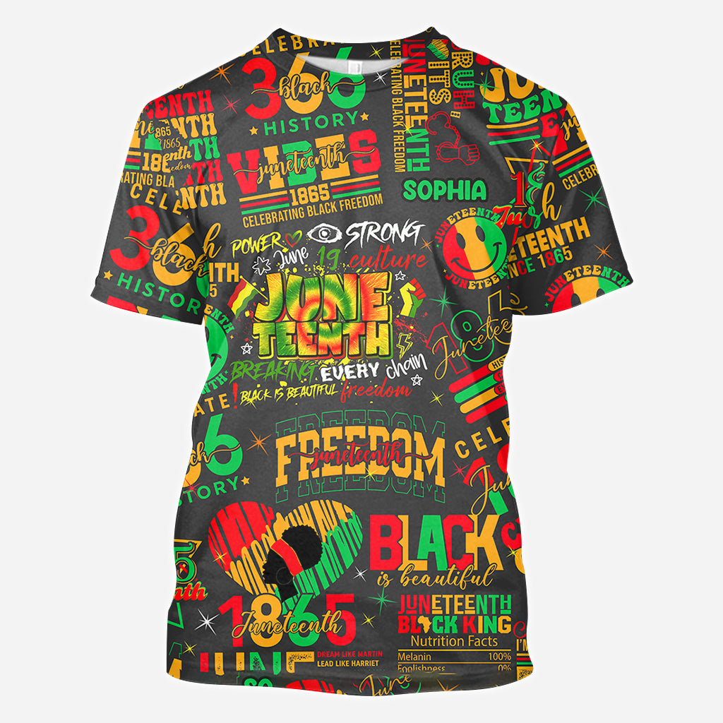 Juneteenth 1865 - Personalized African American All Over Shirt