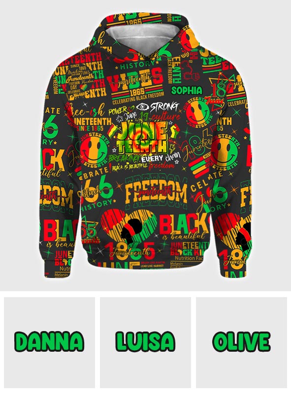 Juneteenth 1865 - Personalized African American All Over Shirt