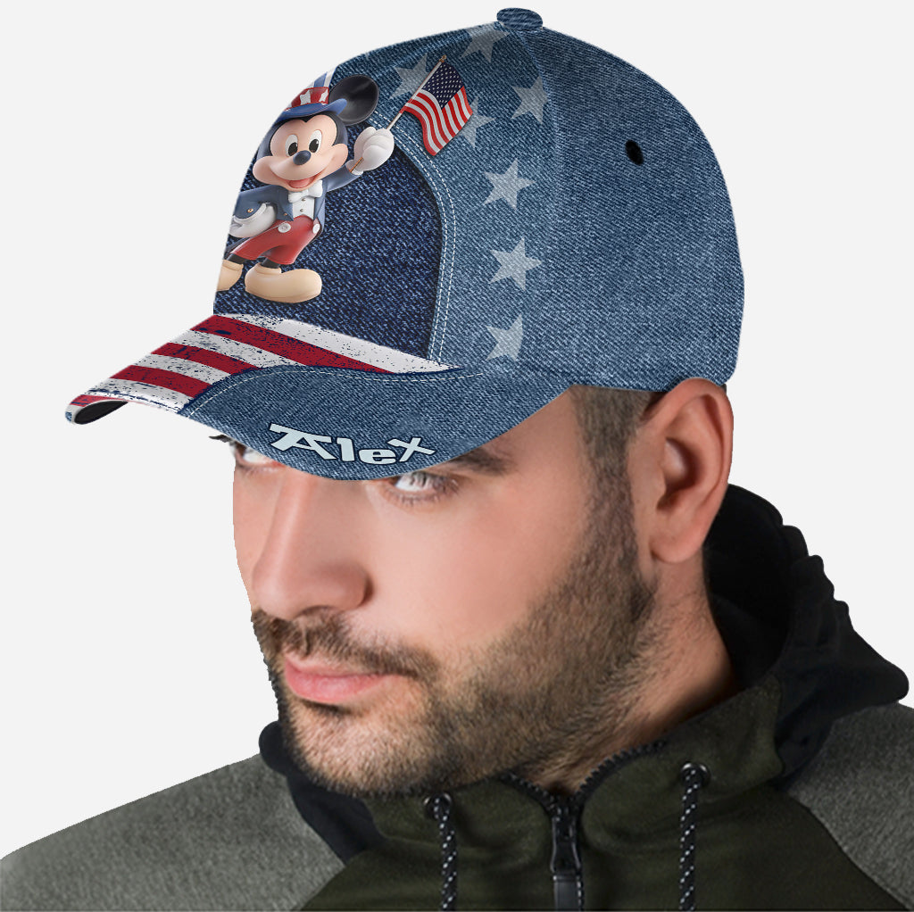 Patriotic Mouse Magic - Personalized Mouse Classic Cap