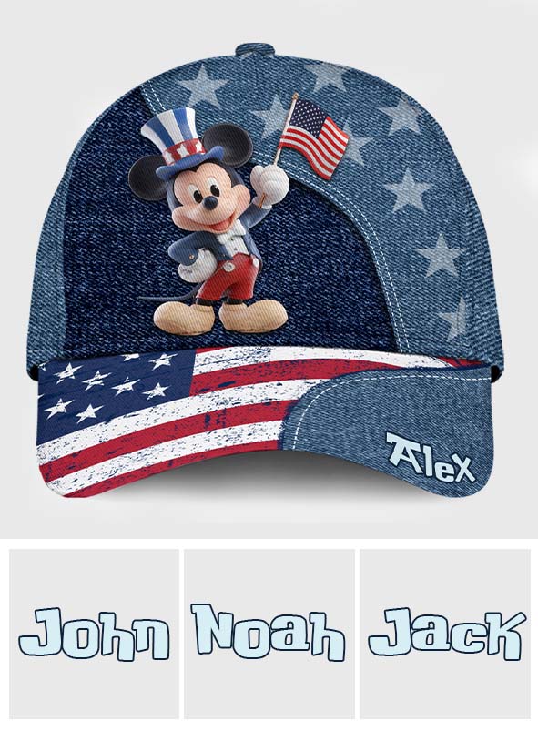 Patriotic Mouse Magic - Personalized Mouse Classic Cap