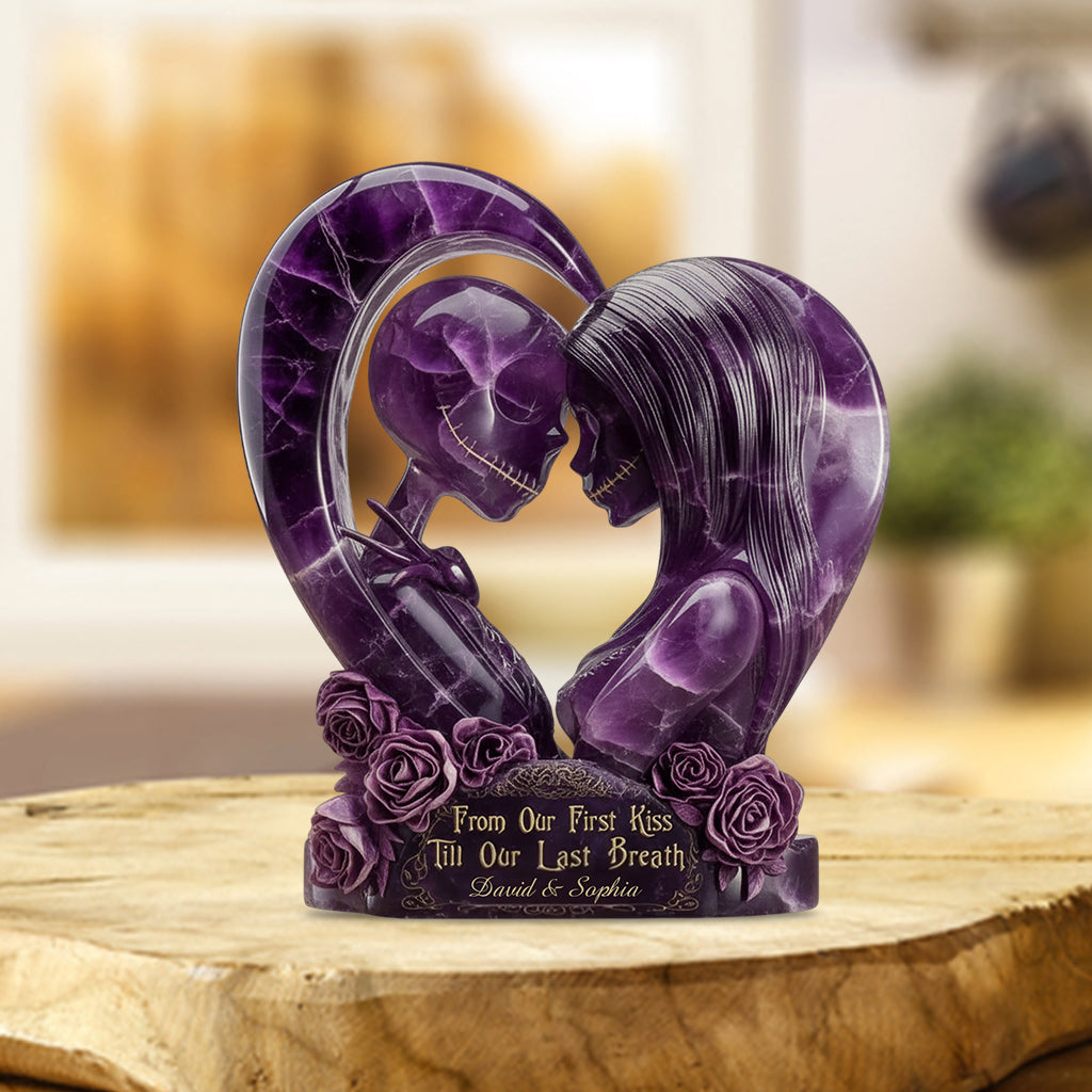 Till Our First Kiss Till Our Last Breath - Personalized Nightmare Custom Shaped Acrylic Plaque