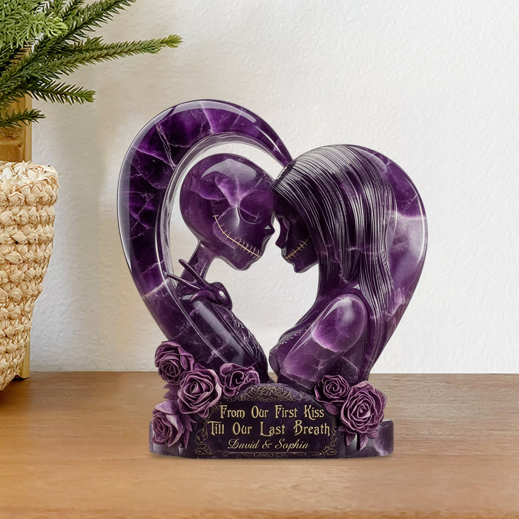 Till Our First Kiss Till Our Last Breath - Personalized Nightmare Custom Shaped Acrylic Plaque