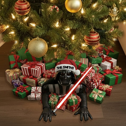 Welcome To The Dark Side - Personalized The Force Shaped Tree Skirt