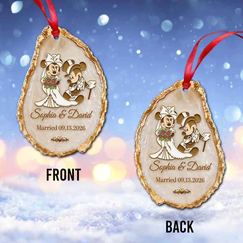 You & Me Anniversary Christmas Couple Ornament - Personalized Mouse Ornament