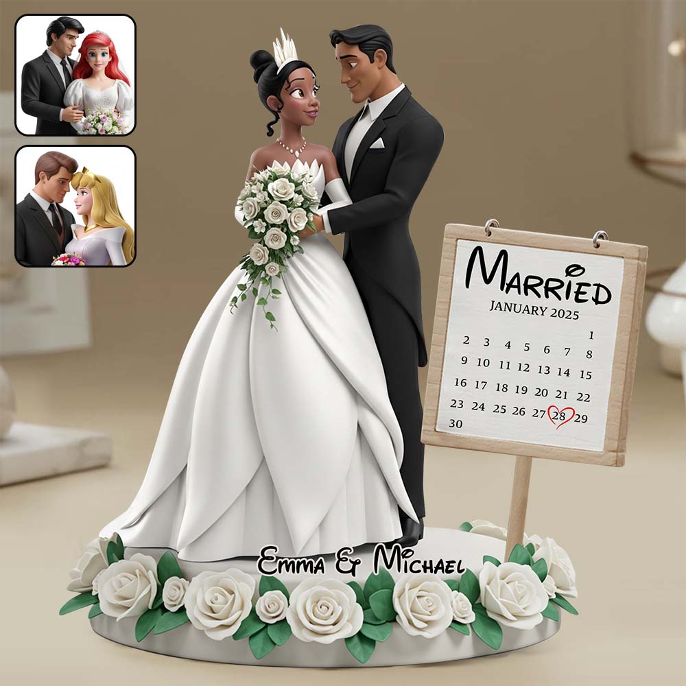 Happily Ever After Anniversary - Personalized Mouse Custom Shaped Acrylic Plaque