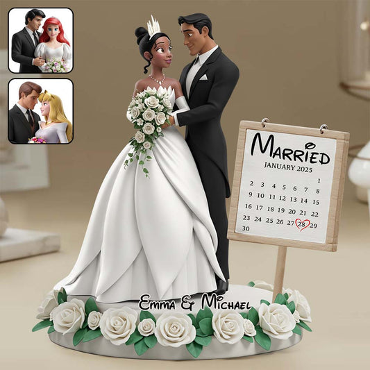 Happily Ever After Anniversary - Personalized Mouse Custom Shaped Acrylic Plaque