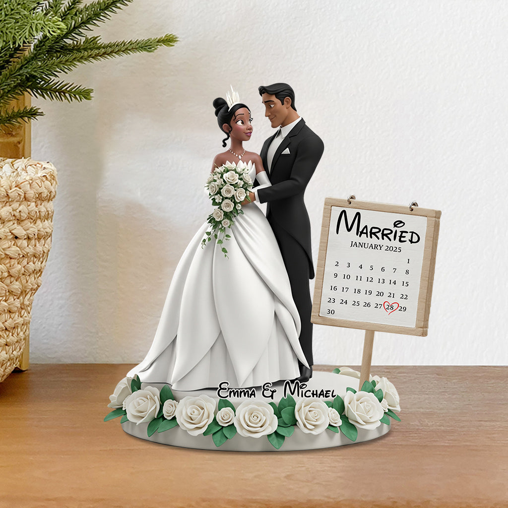 Happily Ever After Anniversary - Personalized Mouse Custom Shaped Acrylic Plaque