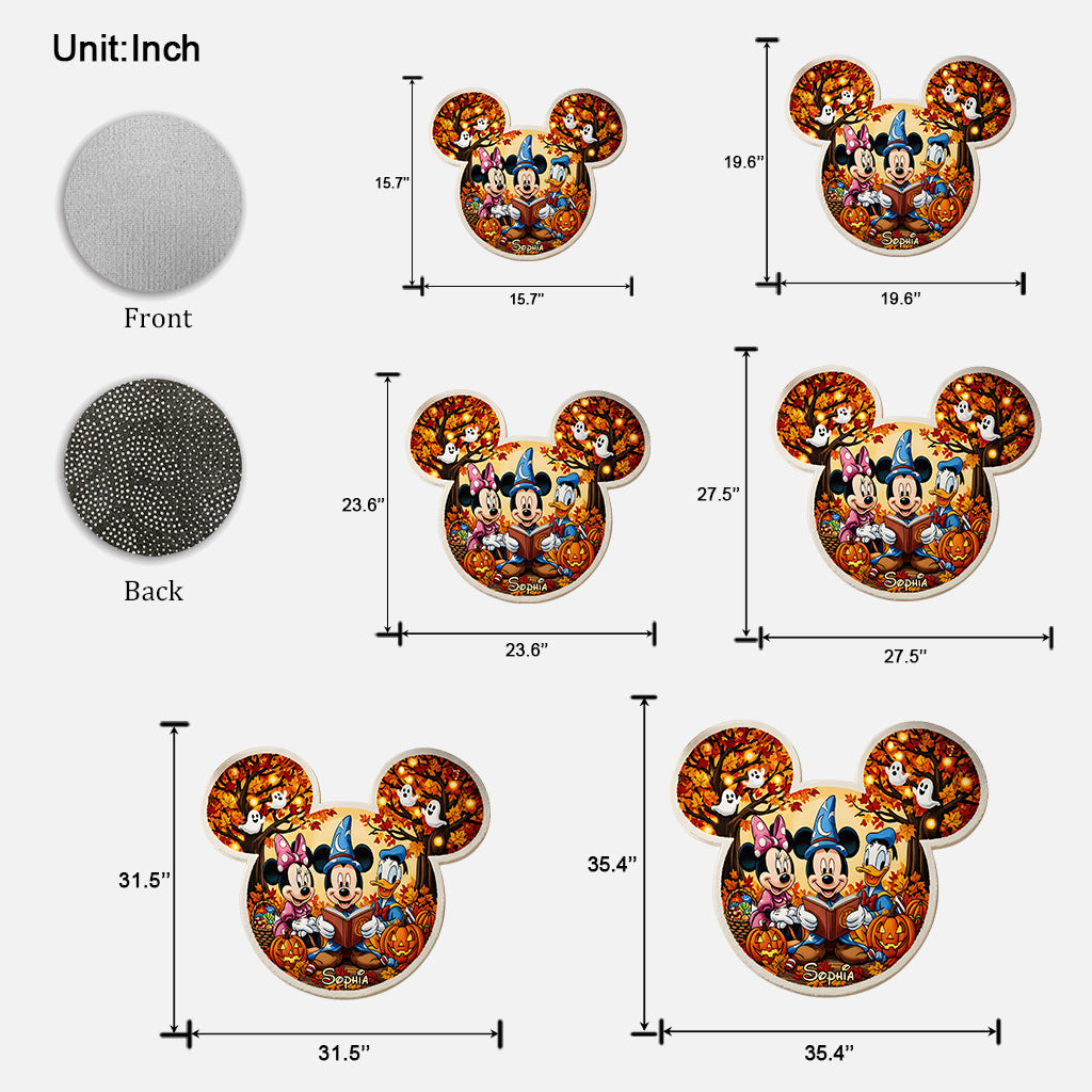 Til The Season - Personalized Mouse Shaped Doormat/ Rug