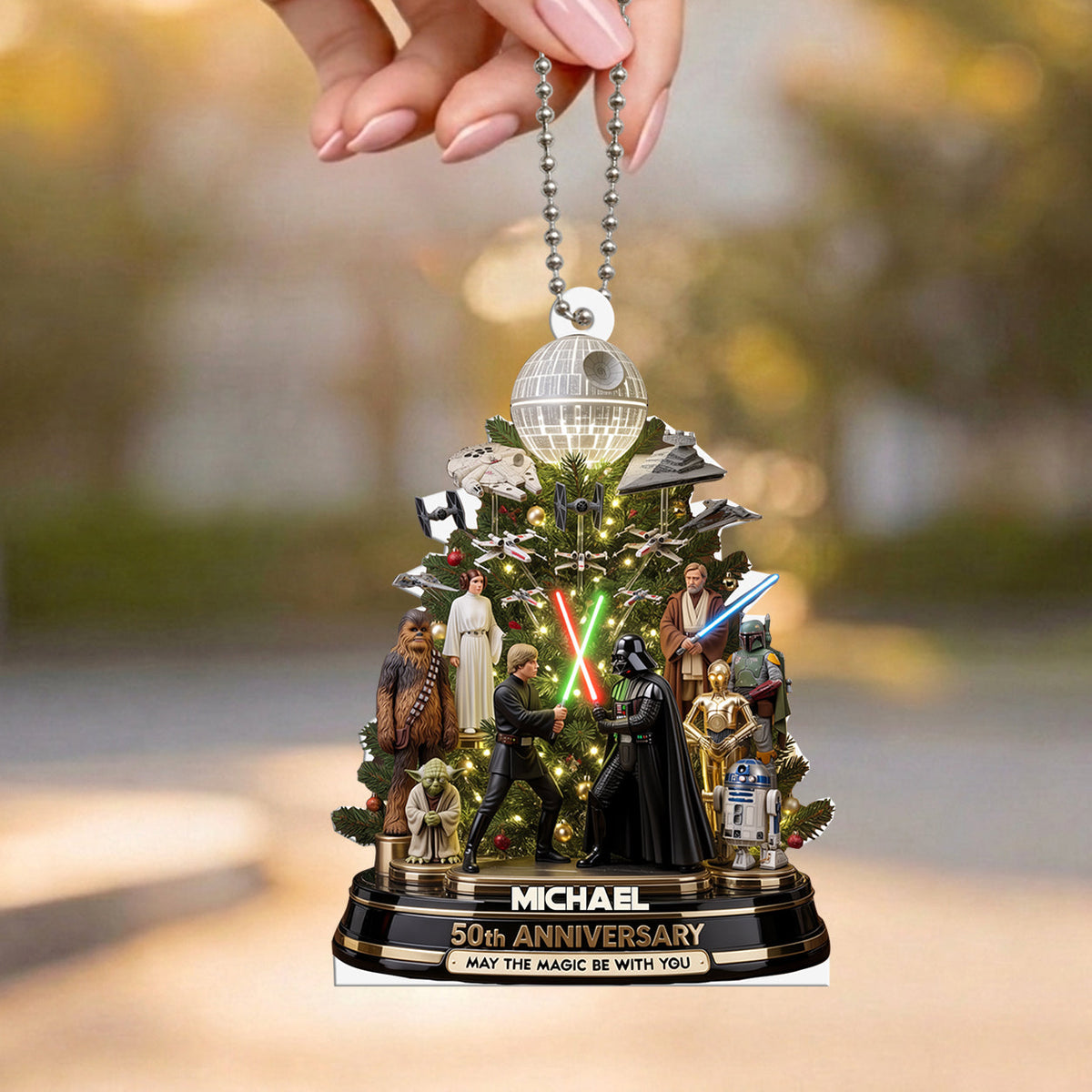 May The Magic Be With You - Personalized The Force 3D Plaque