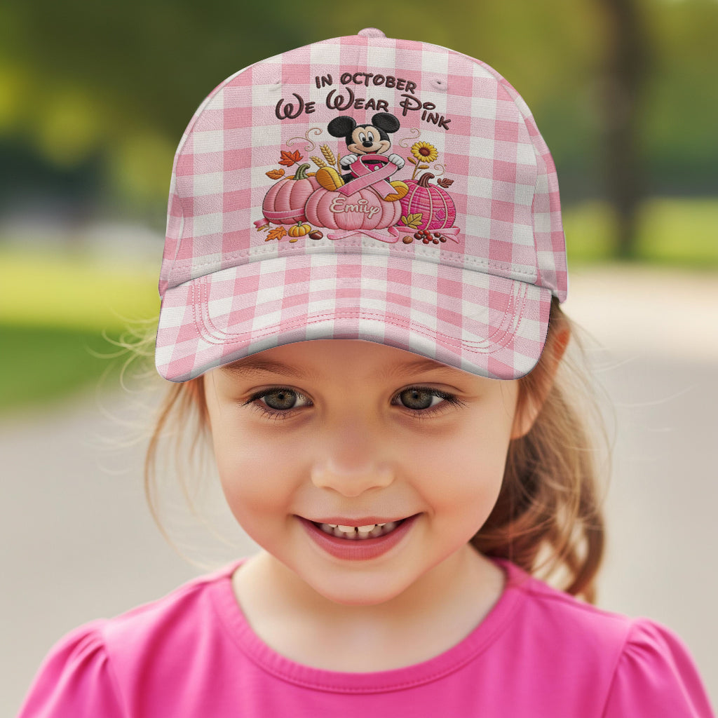 In October We Wear Pink - Personalized Breast Cancer Awareness Classic Cap