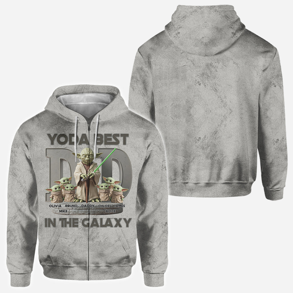 Yoda Best Dad - Personalized The Force All Over Shirt