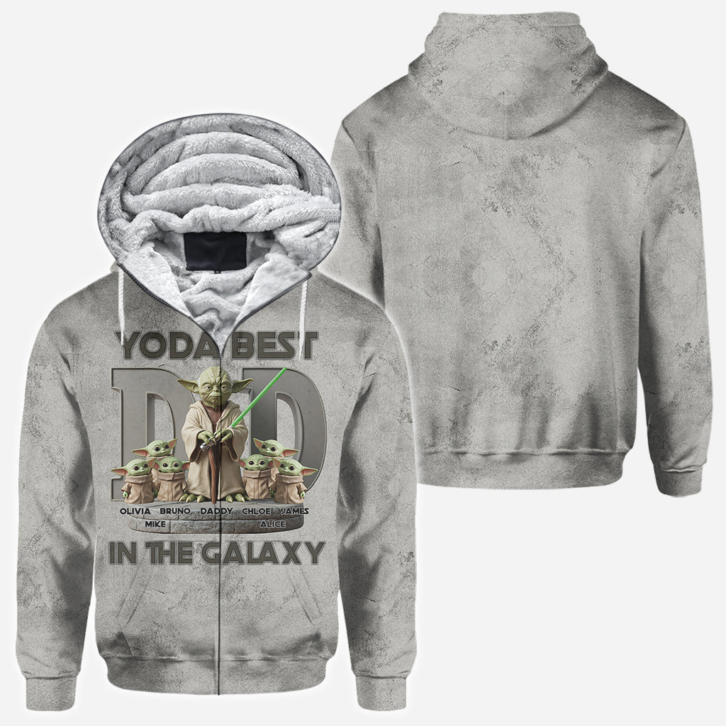 Yoda Best Dad - Personalized The Force All Over Shirt