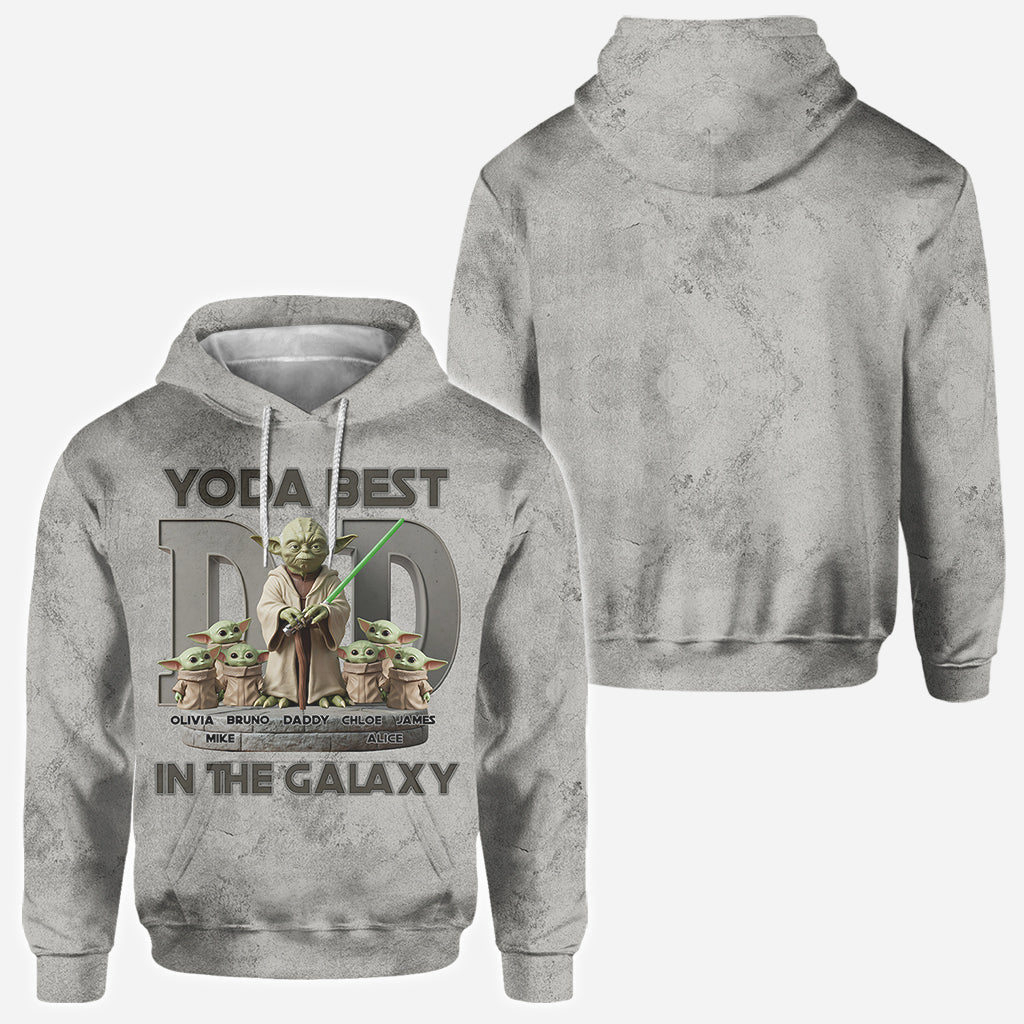 Yoda Best Dad - Personalized The Force All Over Shirt