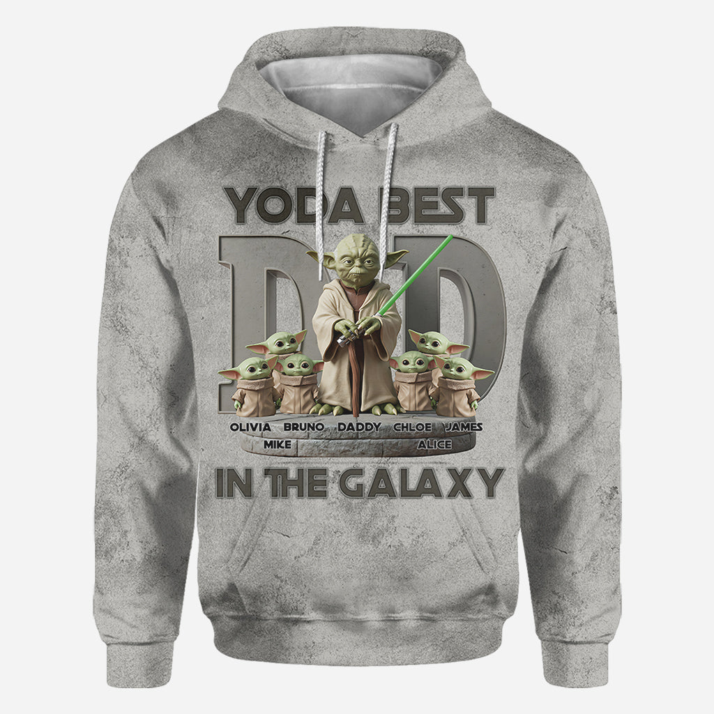 Yoda Best Dad - Personalized The Force All Over Shirt