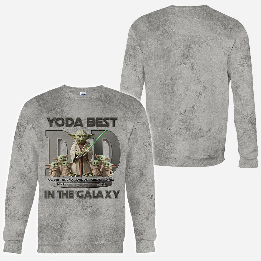 Yoda Best Dad - Personalized The Force All Over Shirt