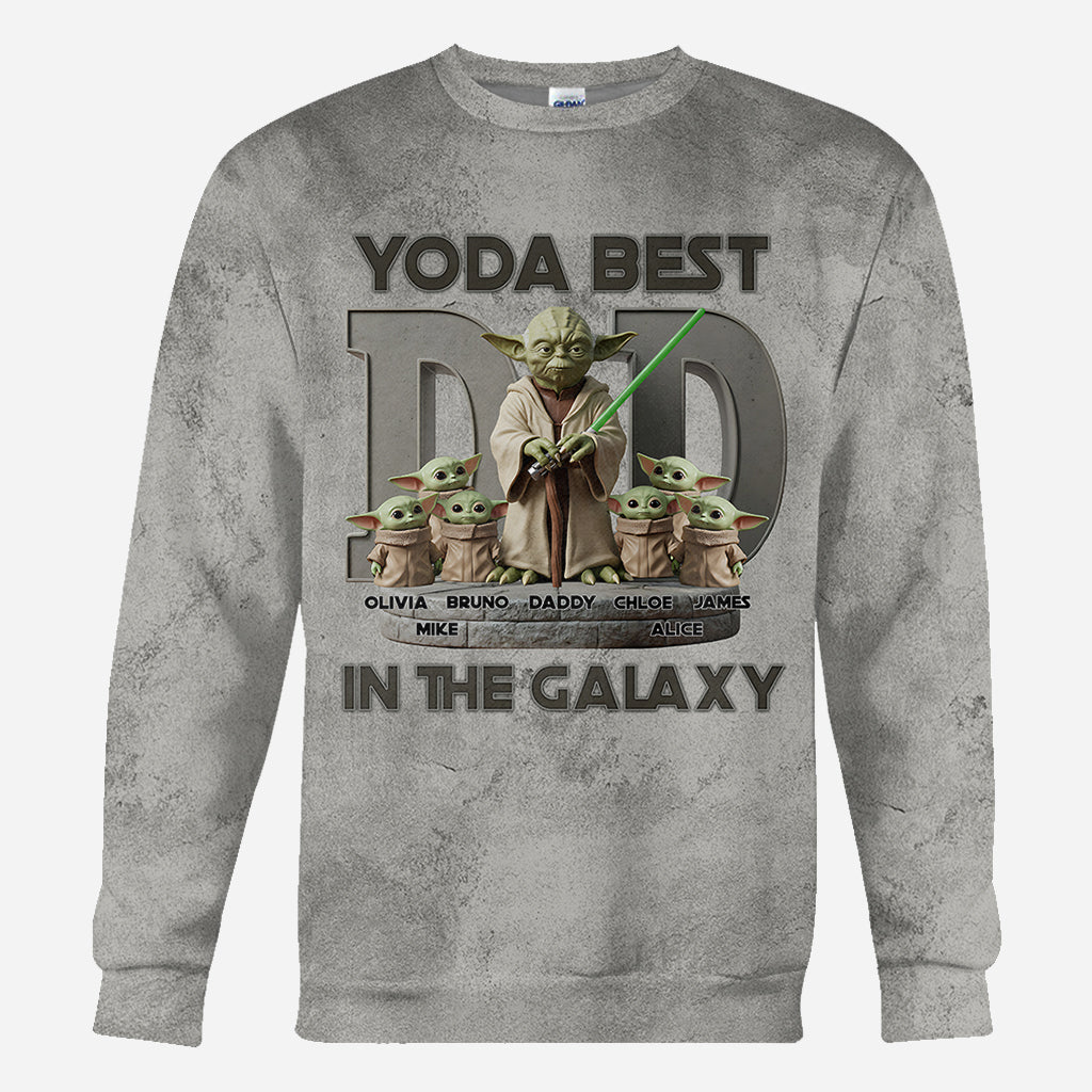 Yoda Best Dad - Personalized The Force All Over Shirt
