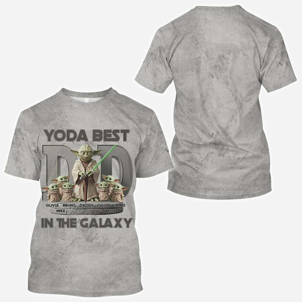 Yoda Best Dad - Personalized The Force All Over Shirt