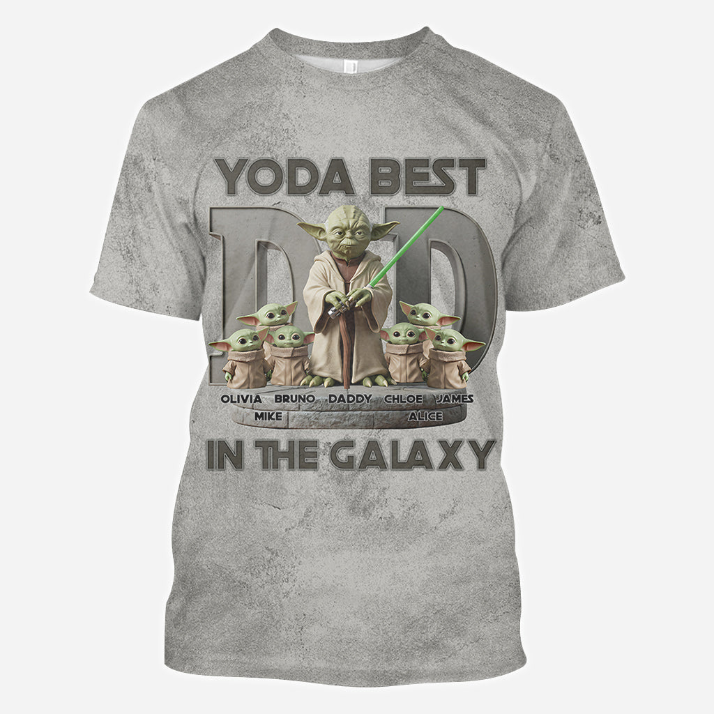 Yoda Best Dad - Personalized The Force All Over Shirt