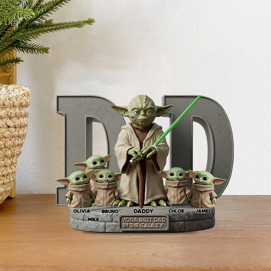 Yoda Best Dad - Personalized The Force Custom Shaped Acrylic Plaque