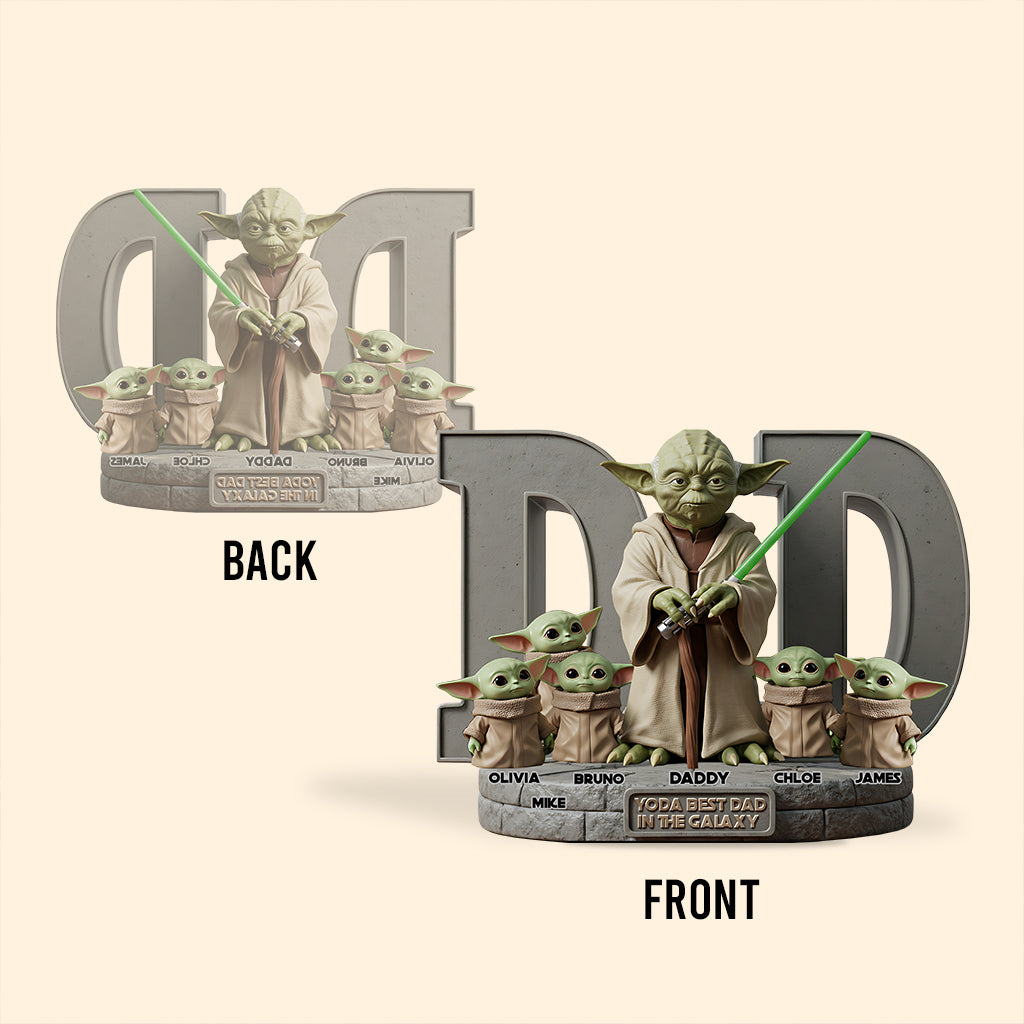 Yoda Best Dad - Personalized The Force Custom Shaped Acrylic Plaque