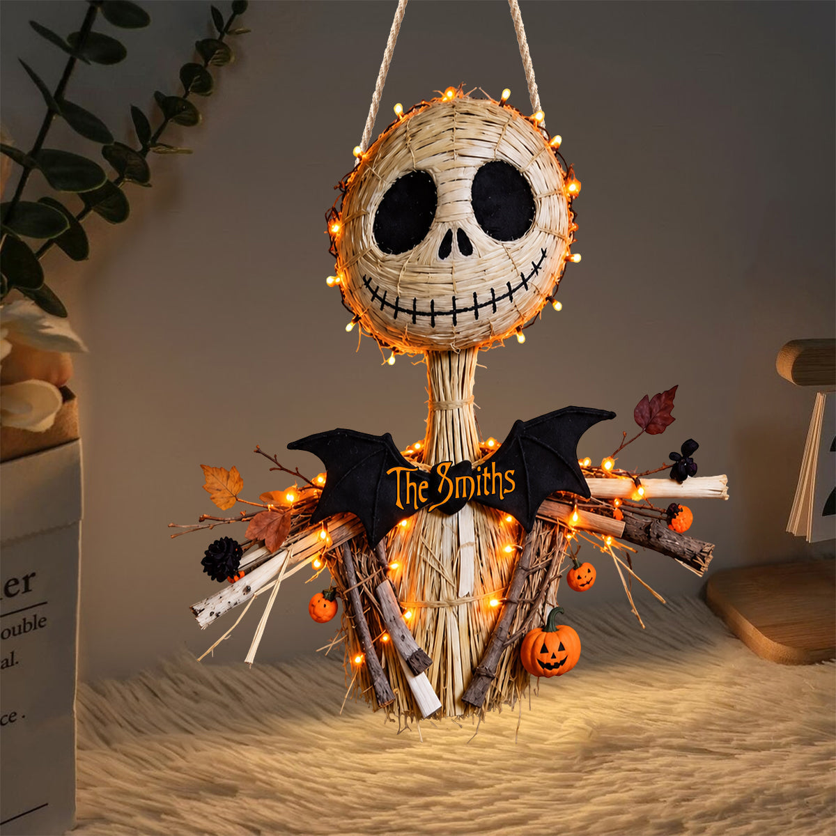 Spooky Skeleton - Personalized Nightmare LED Light Acrylic Sign