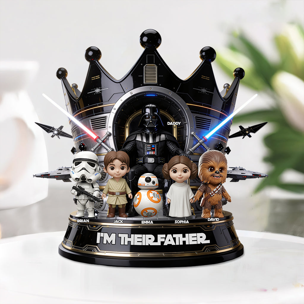 I'm Their Father/Grandpa - Personalized The Force Custom Shaped Acrylic Plaque