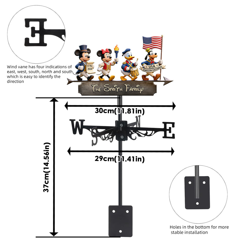 250th Anniversary - Personalized Mouse Weather Vane