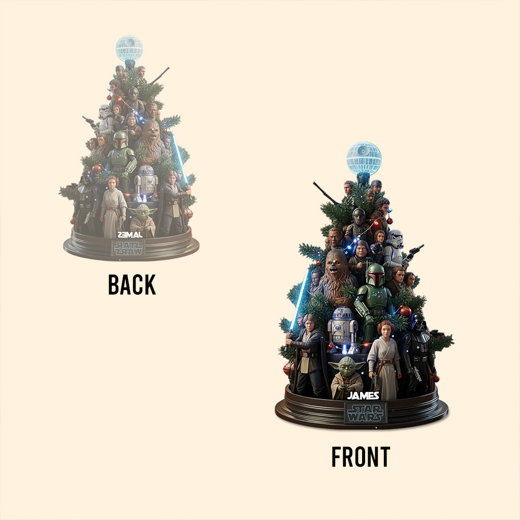 Dashing Through The Snow - Personalized The Force Custom Shaped Acrylic Plaque