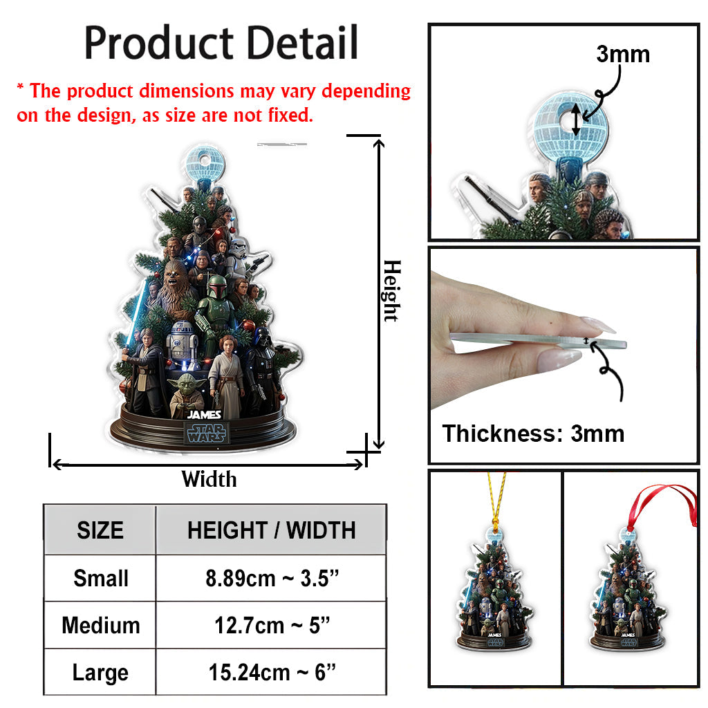 Dashing Through The Snow - Personalized The Force Ornament