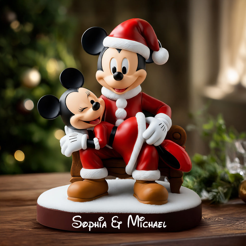 Funny Big Ears Couple - Personalized Mouse Custom Shaped Acrylic Plaque