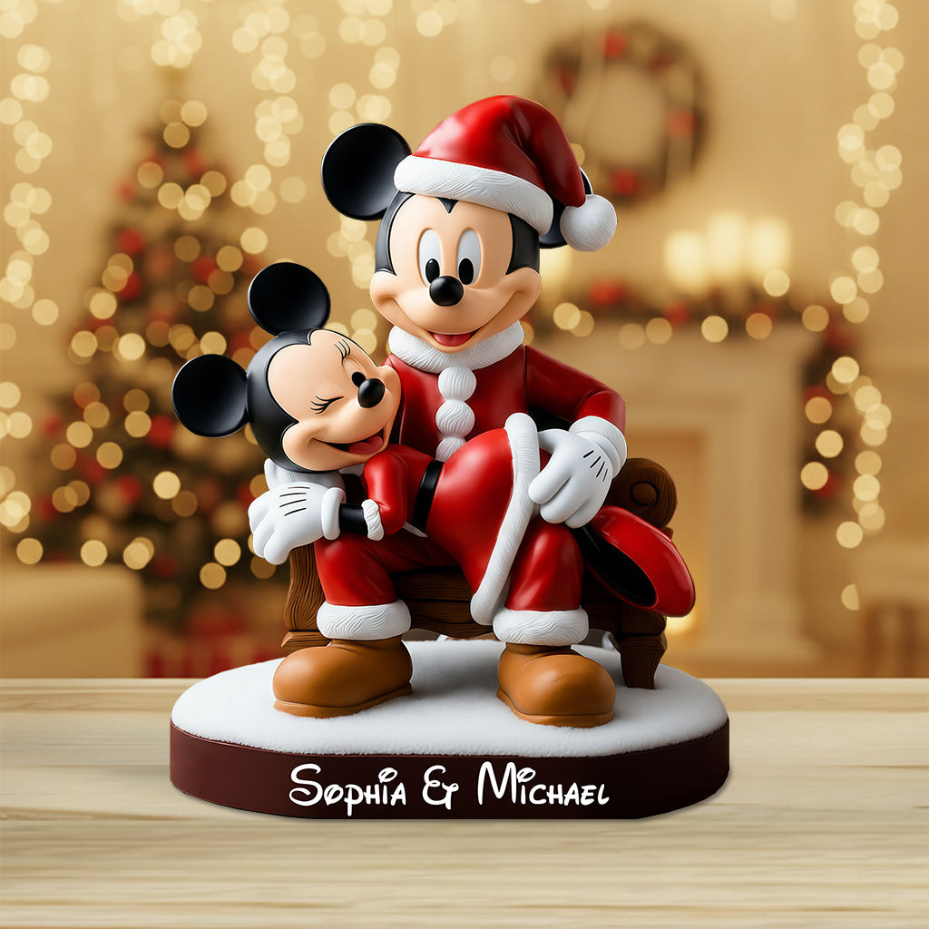 Funny Big Ears Couple - Personalized Mouse Custom Shaped Acrylic Plaque