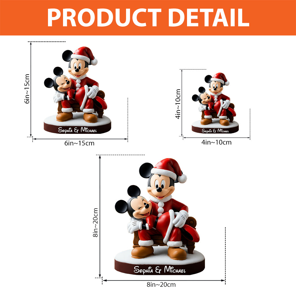 Funny Big Ears Couple - Personalized Mouse Custom Shaped Acrylic Plaque