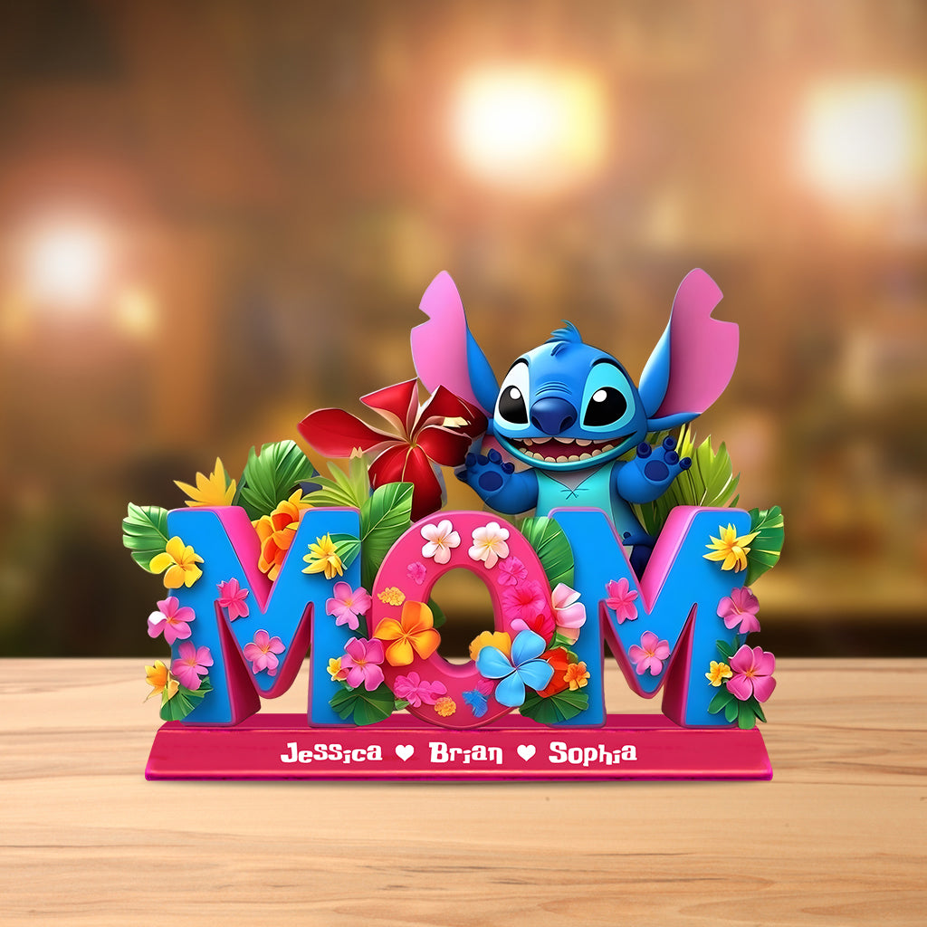 Mama Ohana - Personalized Ohana Custom Shaped Acrylic Plaque